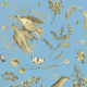 Tkanina 16474 | PTAKI NA NIEBIESKIM - BIRDS ON THE BLUE SKY