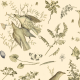 Fabric 16480 | PTAKI NA KREMOWYM TLE - BIRDS ON THE CREAMY BACKGROUND