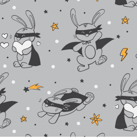 Fabric 16492 | Superhero bunny