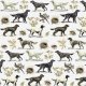 Tkanina 16507 | PSY SETERY NA BIAŁYM TLE - SETTER DOGS ON A WHITE BACKGROUND