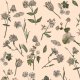 Fabric 16515 | OGRÓD BOTANICZNY NA ECRU - BOTANICAL GARDEN ON ECRU