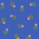 Tkanina 16520 | MałE RÓŻYCZKI NA SZAFIROWYM - little roses on Palace Blue