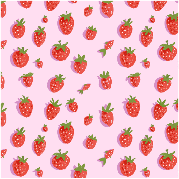 Tkanina 16551 | Truskawki / strawberry