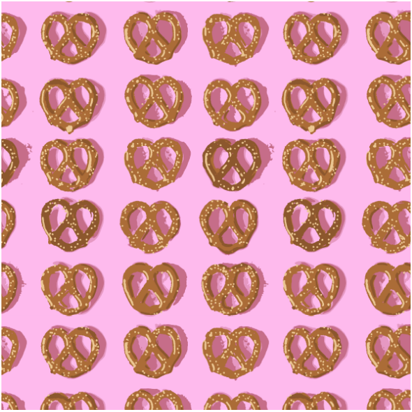 Tkanina 16555 | CIASTECZKA Precle  /COOKIES pretzel 