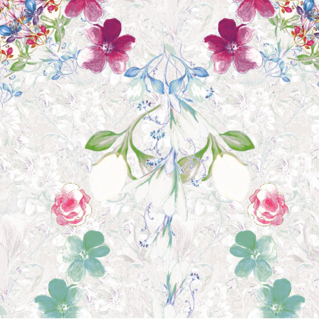 Fabric 16776 | Kompozycja z kwiatami - seria 2