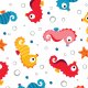 Fabric 16801 | SEAHORSES