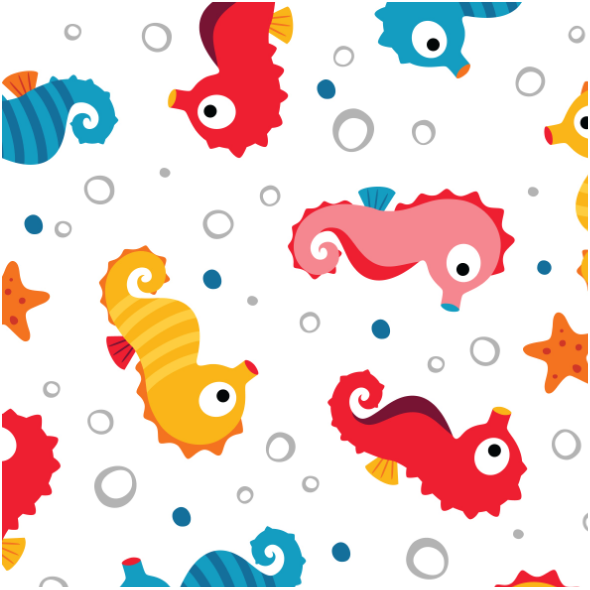 Fabric 16801 | SEAHORSES