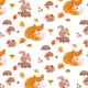 Tkanina 16907 | Foxes and mushrooms_001