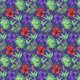 Fabric 17173 | Tropical Classic granatowe tło