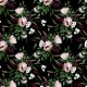 Tkanina 17184 | Bouquet With a Protea
