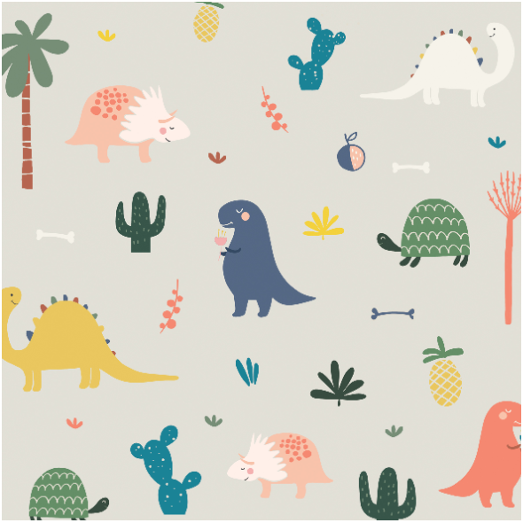 Tkanina 17270 | Dinozaury