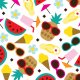 Tkanina 17310 | PINEAPPLE WATERMELON ICECREAM