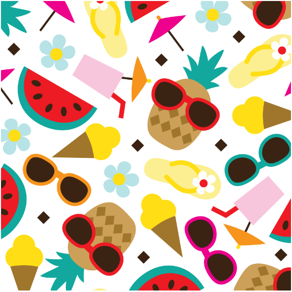 Fabric 17310 | PINEAPPLE WATERMELON ICECREAM