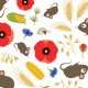 Fabric 17312 | Mice in Grain Field