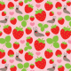 Tkanina 17402 | I Love Strawberries