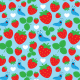 Tkanina 17404 | I Love Strawberries