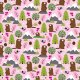 Tkanina 17413 | MARMOTS ON A MOUNTAIN GLADE