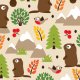 Fabric 17414 | MARMOTS ON A MOUNTAIN GLADE