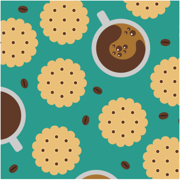 Fabric 17489 | Coffee & Cookies
