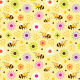 Fabric 17571 | Bee & Flowers