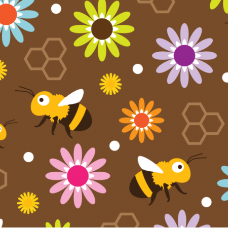 17574 | Bee & Flowers
