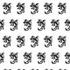 Tkanina 17679 | Dragon 5 white-black pattern
