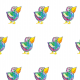 Fabric 17685 | Funny bird 3- pattern for kids