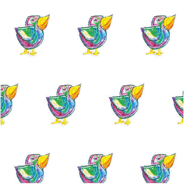 Fabric 17685 | Funny bird 3- pattern for kids