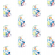 Tkanina 17688 | Sitting woman 1 - watercolour pattern