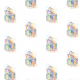Tkanina 17690 | Sitting woman 3 - watercolour pattern