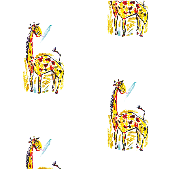 Tkanina 17741 | giraffe 1 pattern for kids