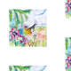 Tkanina 17751 | Paradise bird 1 watercolour pattern