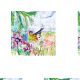 Fabric 17752 | Paradise bird 2 watercolour pattern
