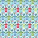Tkanina 1939 | blue tulips