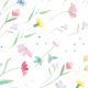 Fabric 17820 | Wild Flowers on Wind | Polne kwiaty na wietrze