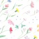 Fabric 17820 | Wild Flowers on Wind | Polne kwiaty na wietrze