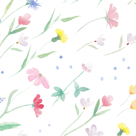 Tkanina 17820 | Wild Flowers on Wind | Polne kwiaty na wietrze