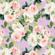 Tkanina 17873 | Roses on lilac