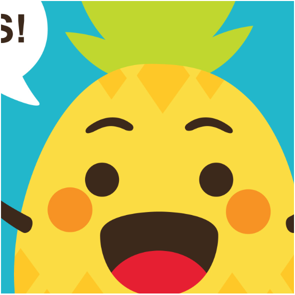Fabric 17895 | Hug the pineapple - Pillow panel