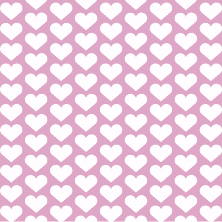 Tkanina 1957 | hearts on pink