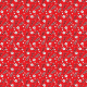 Tkanina 18013 | Doodle Flowers RED