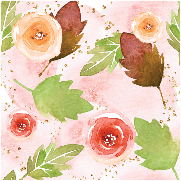 Fabric 18014 | Kwiaty i liscie