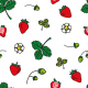 Fabric 18019 | strawberries on the table