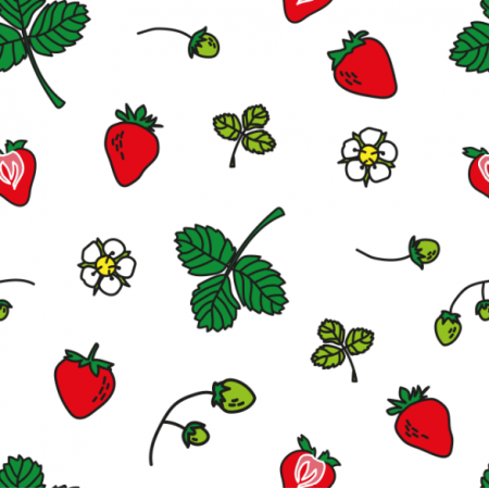 Tkanina 18019 | strawberries on the table