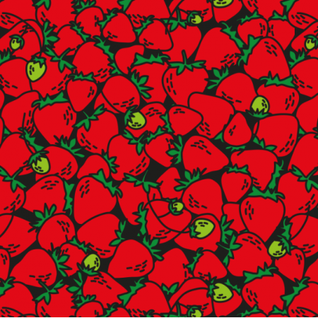 Tkanina 18022 | the bowl of strawberries