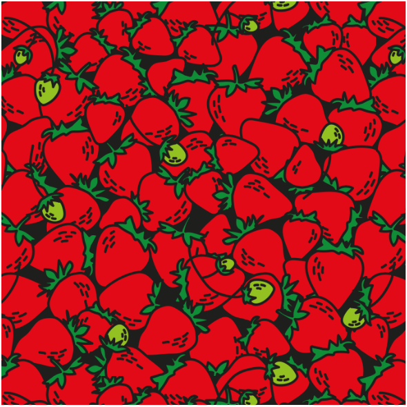 Fabric 18022 | the bowl of strawberries