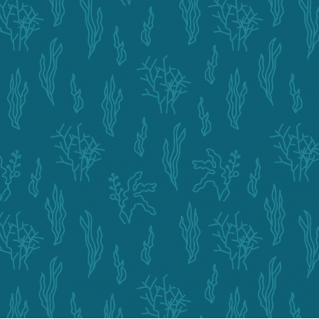 Fabric 18094 | plants of the deep ocean