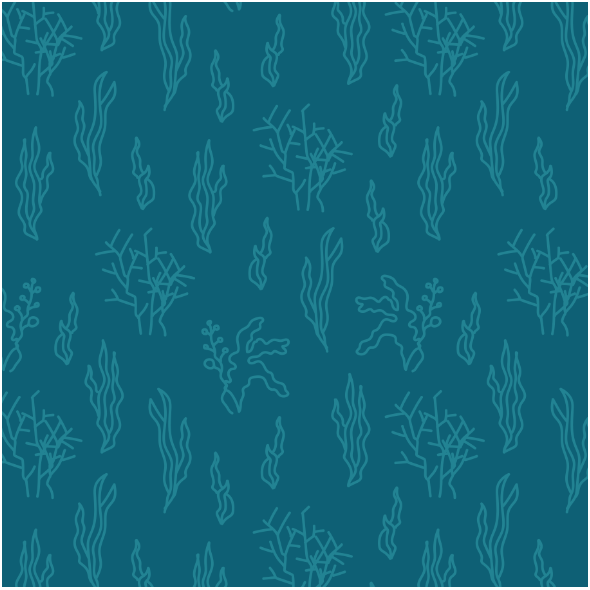 Fabric 18094 | plants of the deep ocean