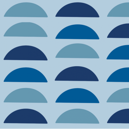 Fabric 18125 | Blue semi circles xl