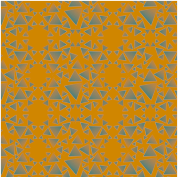 Tkanina 18239 | TRÓJKĄTY - KAFELKI - musztarda